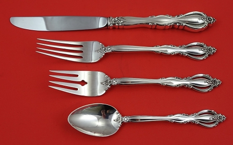 Regular 4-pc Setting availability based on stock listed below - Grande Regency by International - Sterling